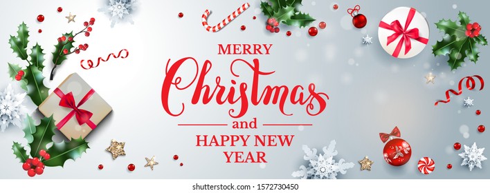 Festive background with gift boxes