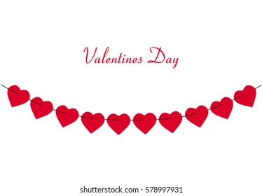festive background hearts on white of declaration of love. Design elements for  illustration banners. 