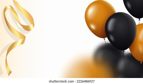 Festlicher Hintergrund mit Heliumballons