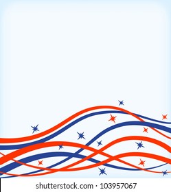 Festive background in honor of Independence day. Vector Illustration.