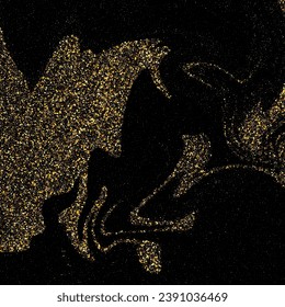 Festive background made of gold dots, gold glitter. Design element. Festive Christmas background. Vector illustration