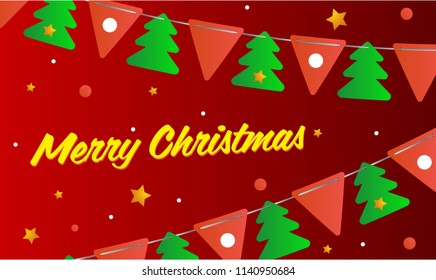 Festive background, Merry Christmas. Christmas card. Vector illustration 