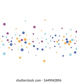 Festive background with multi color confetti. Flying confetti.