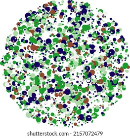 Festive background with multicolor confetti. 3D