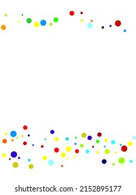 Festive background with multicolored confetti. Color texture holiday element wallpaper. Vector illustration. Typographic design.
