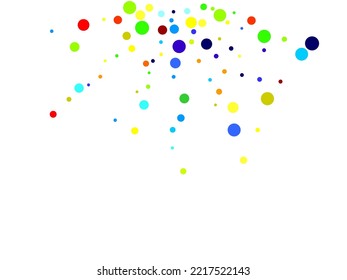 Festive background with multicolored confetti.  Flying confetti. Decor fun spot card. Happy mood.