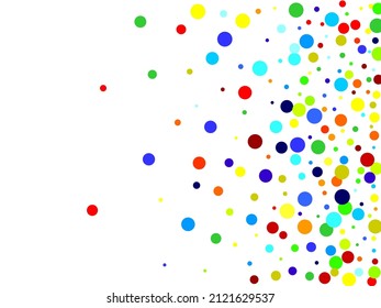 Festive background with multicolored confetti. Vector illustration for bright design.  Vector illustration. Typographic design.