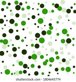 Festive background with multicolored confetti. Yellow, pink, blue circles but against a white background. Flying confetti