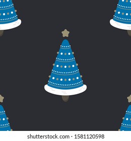 Festive background for new year or christmas. Seamless texture of the christmas tree. For wallpaper, pattern fills, web page, surface textures, textile print, wrapping paper - Vector