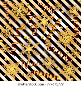 Festive Background. Packaging, Gift Card, Paper, Wallpaper. Repeating pattern. Snowflakes.