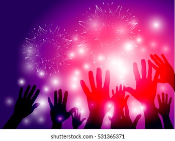festive background or party