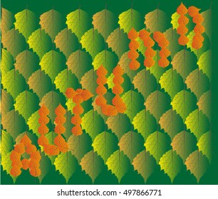 festive background with red lettering for those born in the autumn