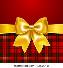 Festive background with ribbon bow, 10eps. Perfect as invitation or congratulation.