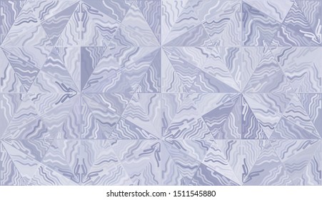 Festive background. Seamless pattern. Snowflakes arranged in a honeycomb structure. Randomly painted elements. 