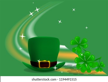 festive background to St. Patrick's Day 