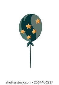 Festive balloon illustration, on a white background