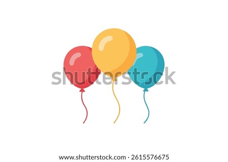 Festive Balloons Set Vector Design for Celebrations and Events