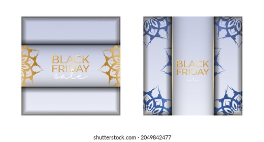 Festive Baner Black Friday in beige color with luxurious ornaments