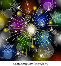 festive banger on a bright background,  vector  illustration
