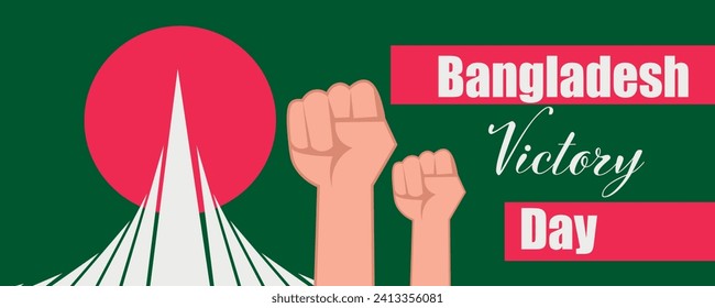 Festive banner for Bangladesh Victory Day