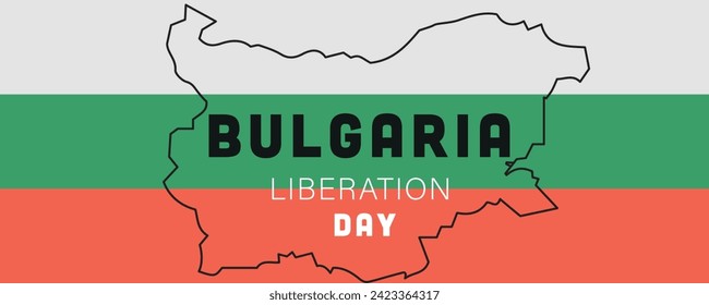 Festive banner for Bulgaria Liberation Day