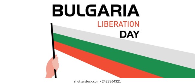 Festive banner for Bulgaria Liberation Day