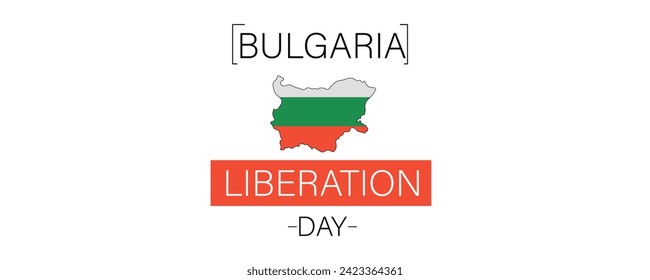 Festive banner for Bulgaria Liberation Day