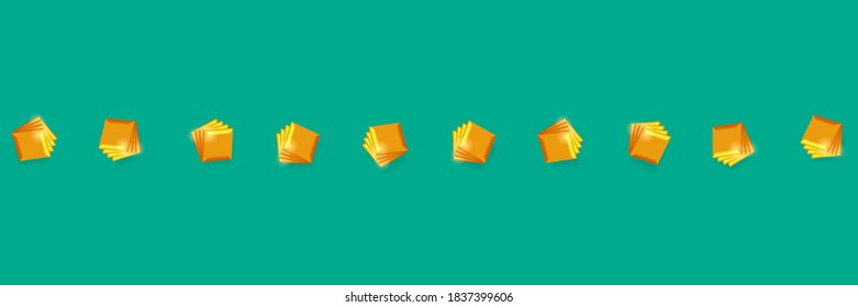 Festive banner with golden objects. Vector EPS10