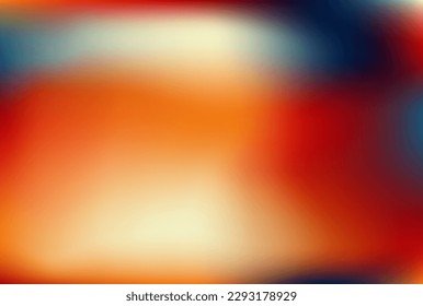 Festive banner. Gradient with white, red, blue and orange colors. Blurred background for landing. Template for advertising your product. Mockup display. Wallpaper for screen, banner, flyer, fons, card