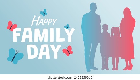 Festive banner for Happy Family Day