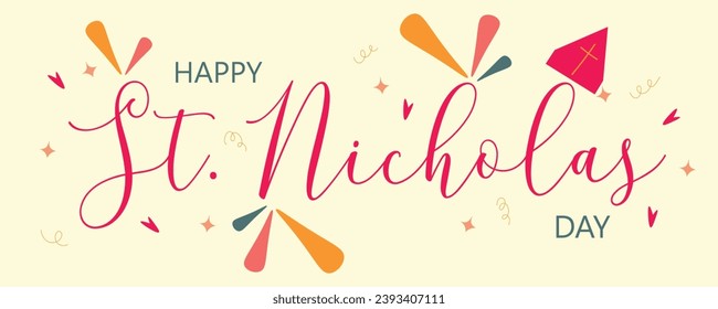 Festive banner for Happy Saint Nicholas Day