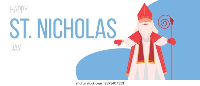 Festive banner for Happy Saint Nicholas Day