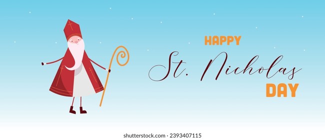 Festive banner for Happy Saint Nicholas Day