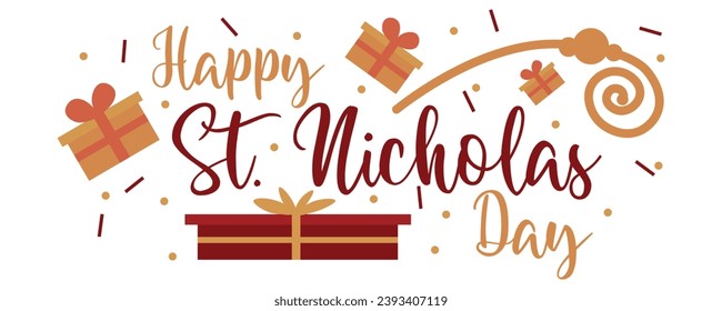 Festive banner for Happy Saint Nicholas Day