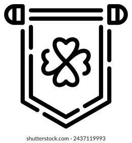 Icono de banner festivo para web, app, infografía, etc