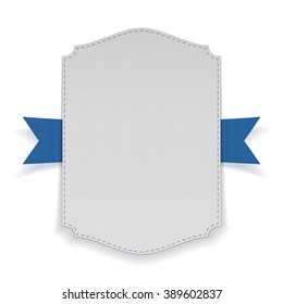 Festive Banner on blue Ribbon