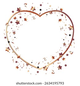 Festive birthday frame vector illustration on white.