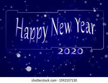 Festive blue, purple and golden luminous background with colorful lights bokeh. Christmas concept Xmas greeting card. Magic holiday poster, banner. Night bright gold sparkles Vector Light abstract