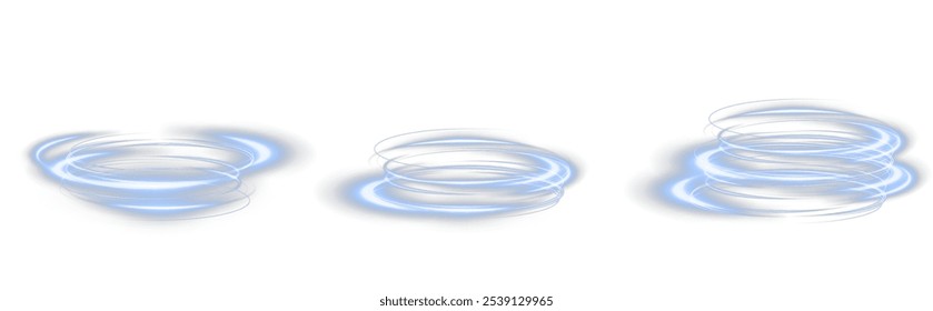 Festive blue stripe on white background. blue curl, twirl for the holidays. blue colored curve rope. Vector png twirl, line, curve, rope, stripe design element.	