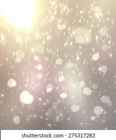 Festive blur background. Abstract bright background with bokeh nacre lights