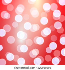 Festive bokeh lights background, vector illustration 