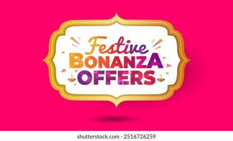 Festiva bonanza oferece venda, conceito de compras para Navratri, diwali e dandiya festival.