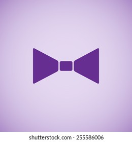Festive bow vector icon
