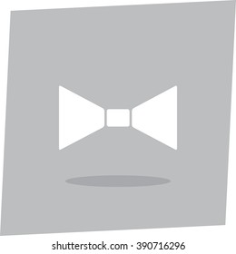 Festive bow vector icon 