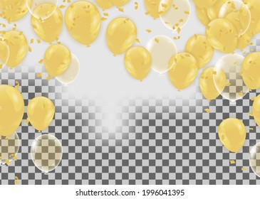 Festive Bright Background with Balloons