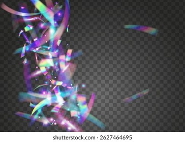 Festive Burst. Light Pattern. Explosion Glitter. Rainbow Banner. Blue Foil Effect. Anniversary Ribbon. Retro Iridescent Illustration. Abstract Poster. Pink Festive Burst
