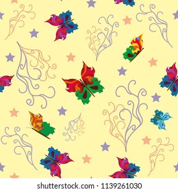 Festive Butterflies. Pattern