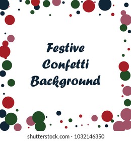 Festive butterfly confetti background. Square vector pattern texture for holiday, postcard, frame, carnival, poster, birthday and children's parties. Butterfly cover mock-up. Wedding butterfly layout