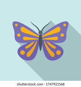 Icono de mariposa festiva. Ilustración plana del icono del vector de mariposa festivo para el diseño web