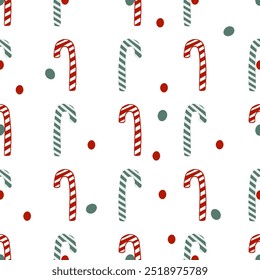 Festive Candy Cane Pattern Perfect for Creating Beautiful Holiday Designs and Artworks